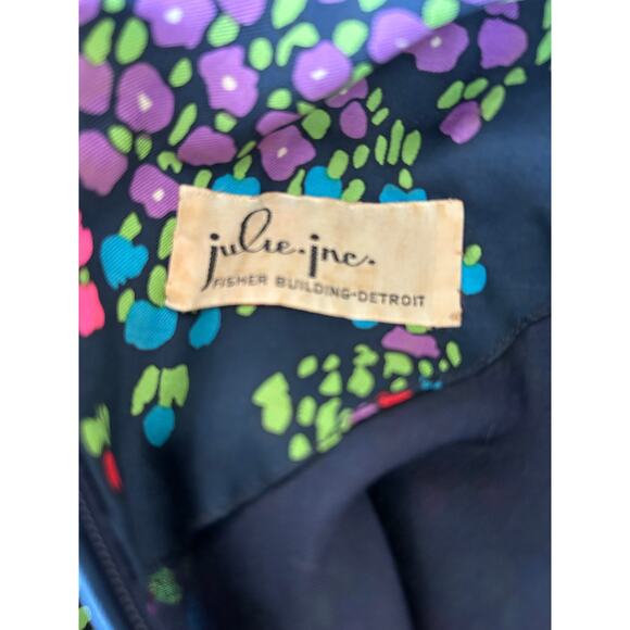 Richard Kaplan Vintage Floral Dress with Ruffles & Bow size XS - Picture 7 of 7